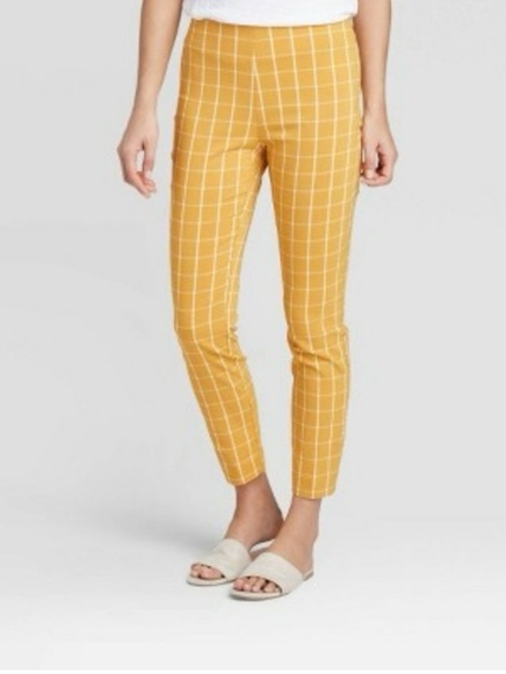 🆕A New Day Windowpane Plaid Slim Pants, Size 0
